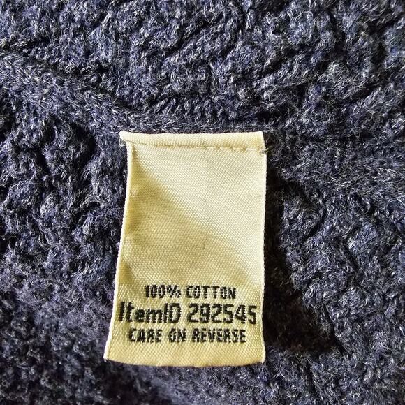 L.L. Bean Vintage 80's Weave Knit Cardigan Women's Size XS Blue Outdoor Preppy - Picture 8 of 9